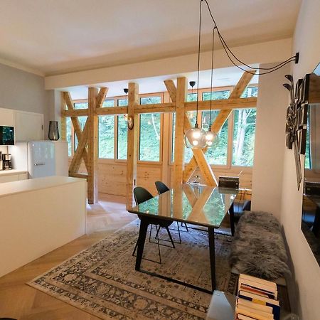 Apartment In Historischer Villa Mit Parkplatz Grünau im Almtal 外观 照片